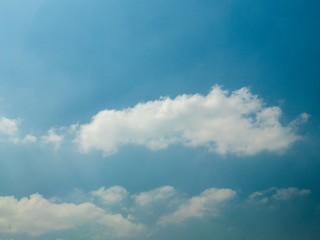 Sky with a group of white cloud