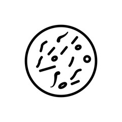 Bacteria icon design template vector
