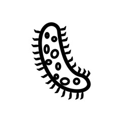 Bacteria icon design template vector