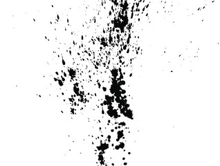 black ink splash isolated on white background. Vector EPS10