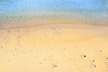 Fototapeta na wymiar Sandy beach Prapratno on peninsula Peljesac in Croatia