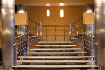 design modern inside metal glass stairs elevator