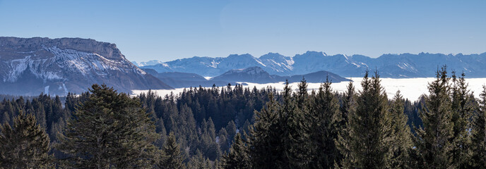 Panorama sur les bauges