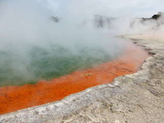 Parc g&eacute;ologique Nouvelle-Z&eacute;lande Roturoa