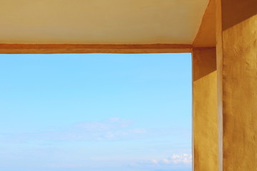 Abstract Minimalist Architecture,part of house porch,selective focus,conceptual background