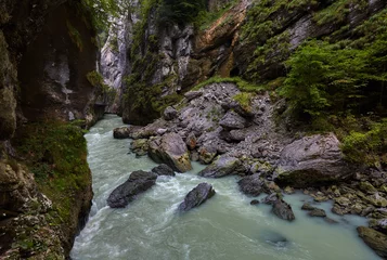 Deurstickers Water stream in a deep gorge. © ANDREJ