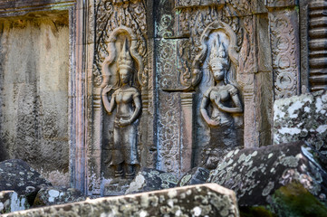 Ta Prohm temple at Angkor Wat complex, Siem Reap, Cambodia