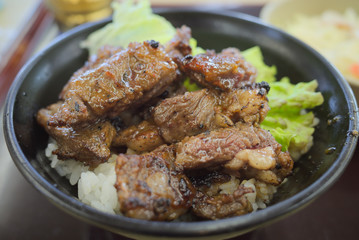 日本の岡山の美味しい食事