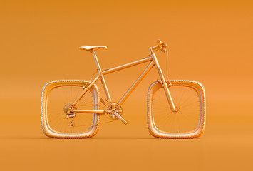 bicycle with square wheels