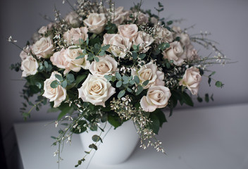 bouquet of beautiful exclusive roses