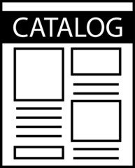 catalog icon, vector illustration