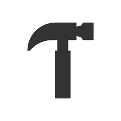 Construction hammer icon