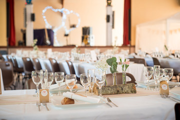 Déco de table de mariage
