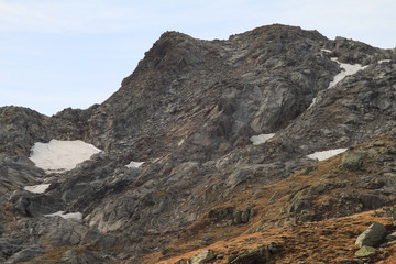 Hochalpine Bergwelt am Lattenhorn über dem Splügenpass