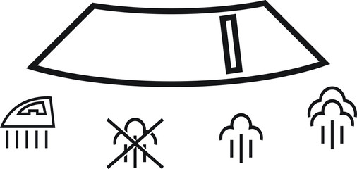 symbols or icons for steam iron