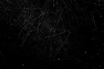 white scratches isolated on black background