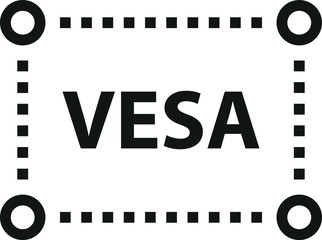 Vesa icon, vector illustration