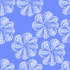  Vector illustration. Abstract flower pattern. Design for wrapping paper, wallpaper, covers.