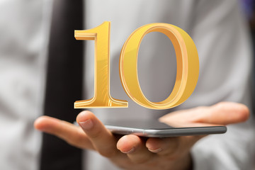 Template 3d  Years Anniversary Illustration.