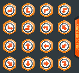 Arrows icons set