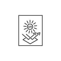 sun protective surface icon