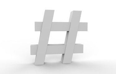 Obraz premium 3d character from a fontset with white background 3d illustartion