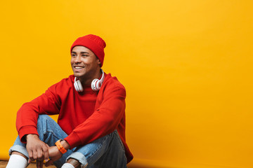 Portrait of an attractive confident casual young man