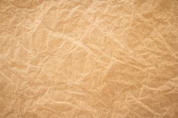 Brown wrinkle recycle paper background