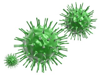 3d rendering corona virus infection