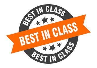 Obraz premium best in class sign. best in class round ribbon sticker. best in class tag