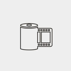 camera film strip icon vector illustration symbol for website and graphic design
