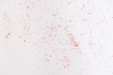 Confetti for Valentine's day, hen party or baby shower on a white background. The inscription 