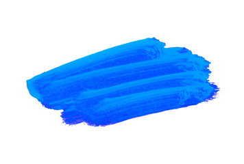 Pinselstreifen als gemalter Hintergrund in blau