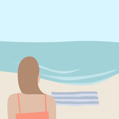 Vector Illustration of the beach