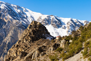 Obraz premium Old church in mountain