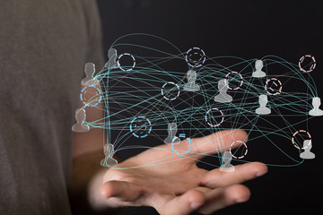 group of network people - Business and contact
