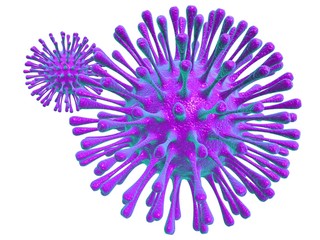 Obraz premium 3d rendering corona virus infection