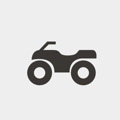quad bike icon vector illustration symbol for website and graphic design