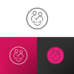 Simple community logo design. Vector image.