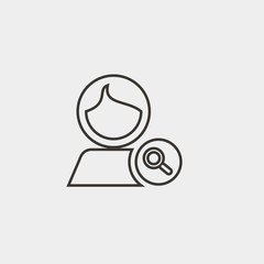 search user icon vector illustration symbol for website and graphic design