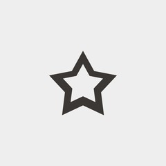 Obraz premium star icon vector illustration symbol for website and graphic design