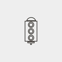 traffic lights icon vector illustration symbol for website and graphic design