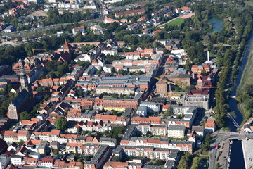 Obraz premium Greifswald, Altstadt in einigen Details 2014