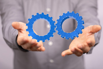 gear Technology setting concept background.