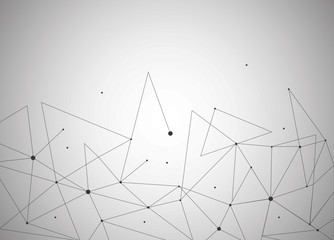 Low poly gray background for your text vector illustration 