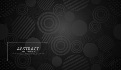 black modern geometric abstract background