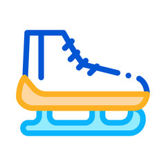 Skates Icon Vector. Outline Skates Sign. Isolated Contour Symbol Illustration