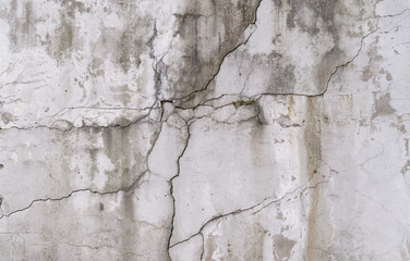 Obraz na płótnie Canvas Old wall with cracks. Grunge texture background.