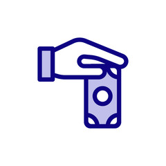 Hand Giving Money Trendy Icon Design, Charity and Donation, Volunteer center, Vector Outline Icons