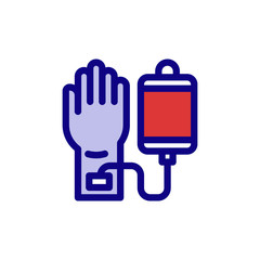 Blood Donors Trendy Icon Design, Charity and Donation, Volunteer center, Vector Outline Icons